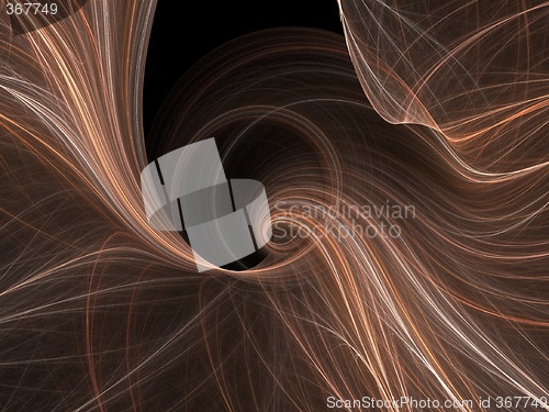 Image of Orange light swirl 3D