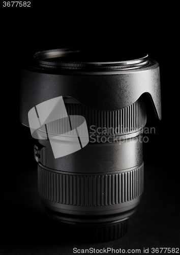 Image of close up of camera lens