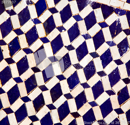 Image of abstract morocco in africa  tile the colorated pavement   backgr