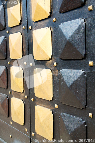 Image of  traditional   door    in   nail