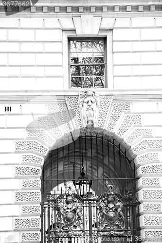 Image of old architecture in england london europe wall and history