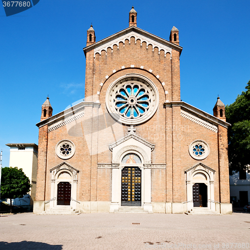 Image of building old architecture in italy europe milan religion       a