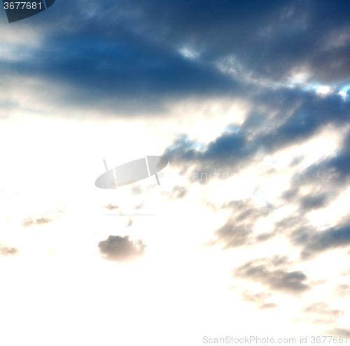 Image of the tropical sky in greece europe and  fantastic mystic nature