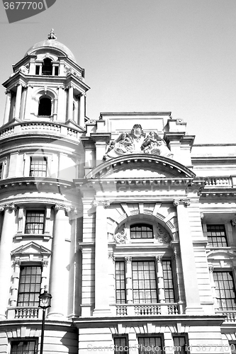 Image of old architecture in england london europe wall and history