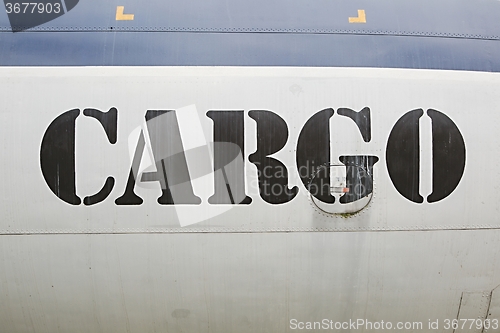 Image of Cargo label on aircraft