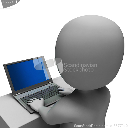 Image of Pc Computer Showing Surfing Internet Online