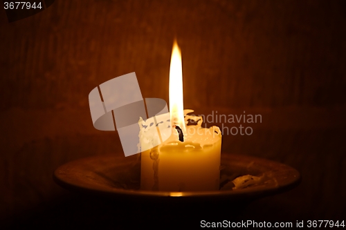 Image of Candle on Fire