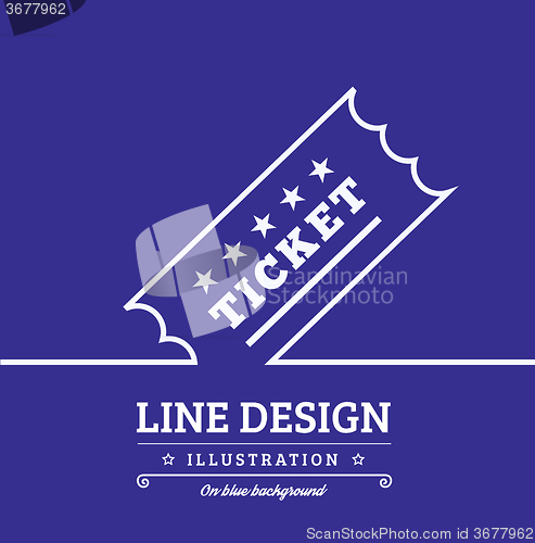 Image of Vector Vintage Ticket background