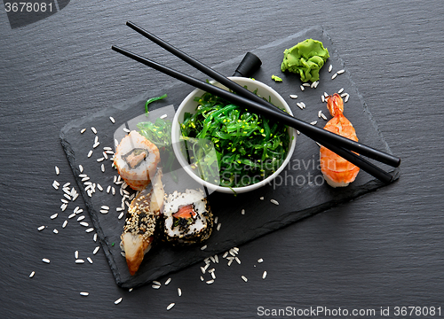 Image of Sushi and salad