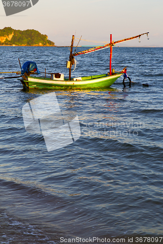 Image of sunrise asia   the  lomprayah  south china sea anchor