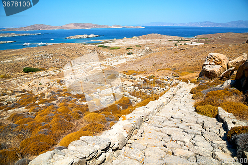 Image of temple  in delos   old ruin site