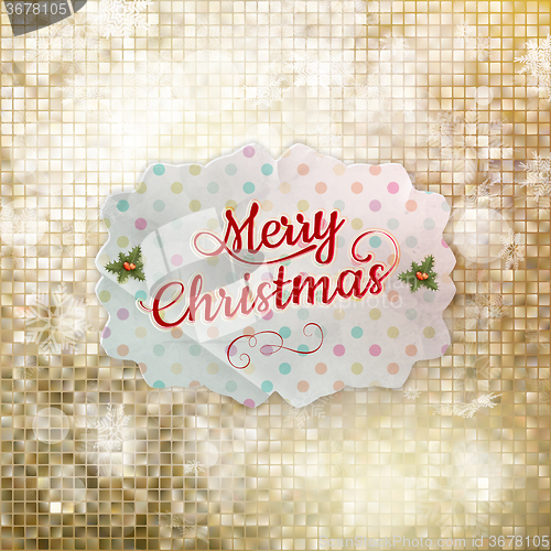 Image of Christmas greeting card. EPS 10