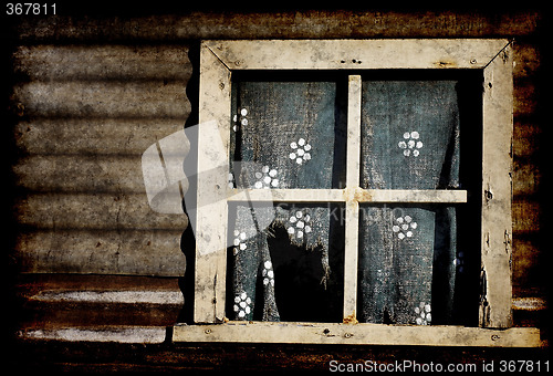 Image of old grunge window