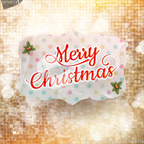 Image of Christmas greeting card. EPS 10