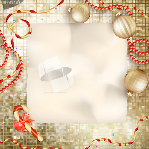 Image of Christmas greeting card. EPS 10