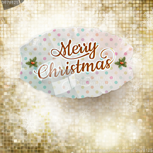 Image of Christmas greeting card. EPS 10