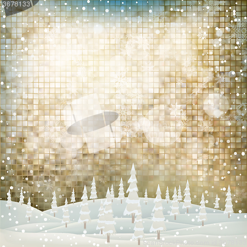 Image of Christmas greeting card. EPS 10