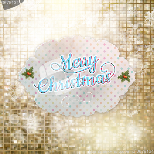 Image of Christmas greeting card. EPS 10