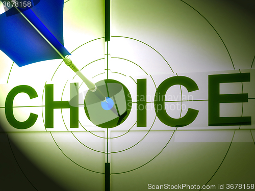 Image of Choice Shows Life Decision Of Work Home