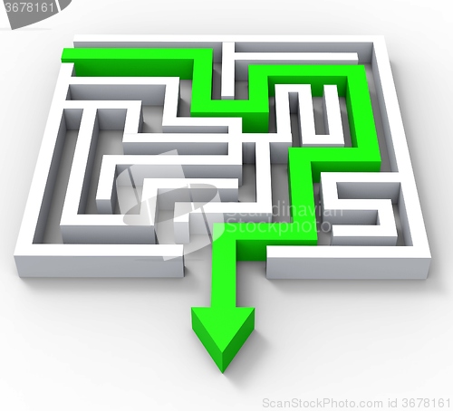 Image of Break Out Of Maze Showing Puzzle