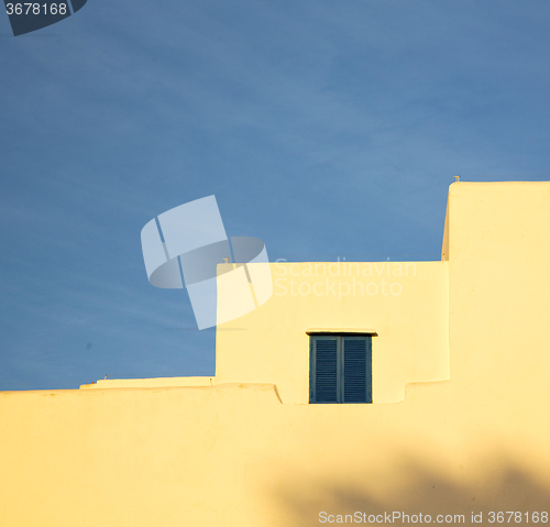 Image of  window in morocco africa and old construction wal brick histori