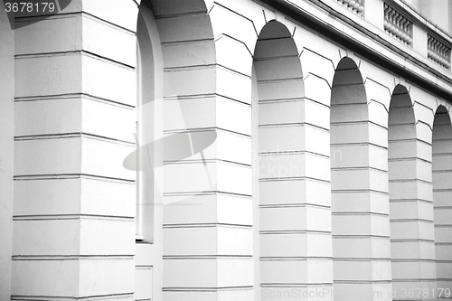 Image of exterior old architecture in england london europe wall and hist