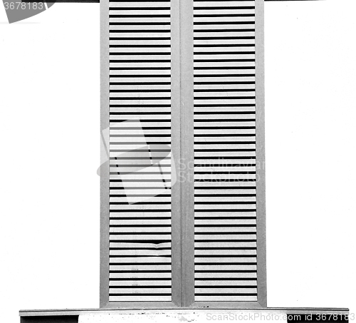 Image of in europe italy milan old architecture and venetian blind wall