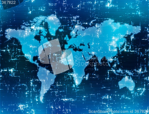 Image of high tech map
