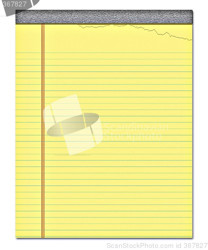 Image of yellow notepad