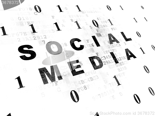 Image of Social media concept: Social Media on Digital background
