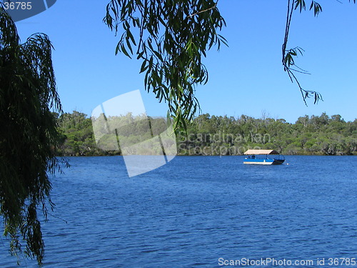 Image of blue lake