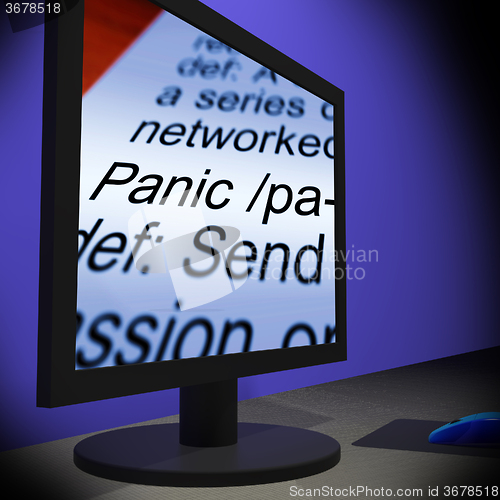 Image of Panic On Monitor Shows Panicking