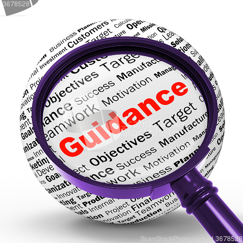 Image of Guidance Magnifier Definition Means Counselling And Help