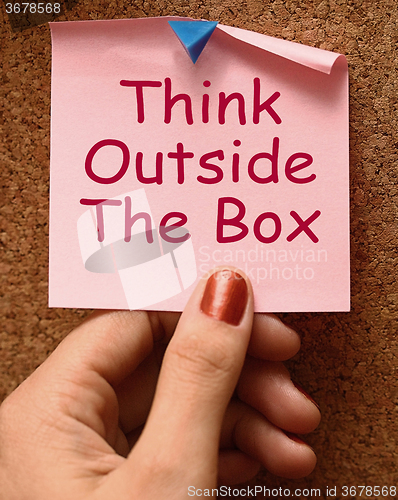 Image of Think Outside The Box Means Different Unconventional Thinking