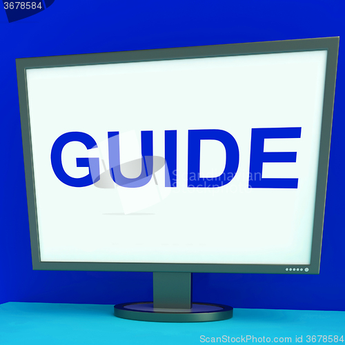 Image of Guide Screen Shows Help Organizers Or Guidance