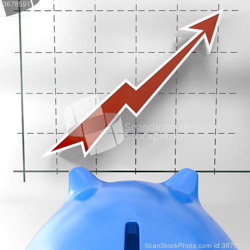 Image of Growing Chart Shows Business Success