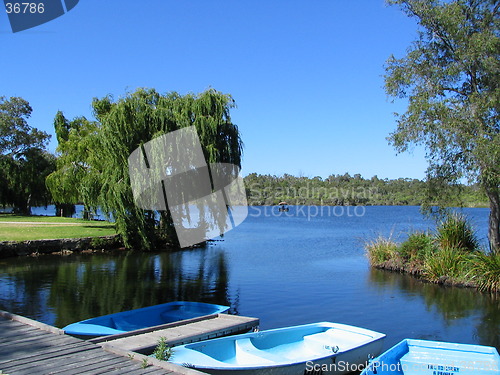 Image of blue lake