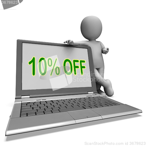 Image of Ten Percent Off Monitor Means Deduction Or Sale Online\r