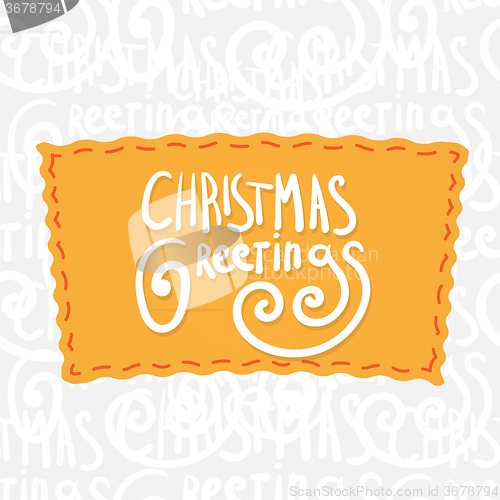 Image of Holiday greetings lettering