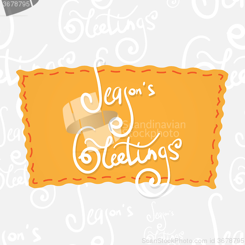 Image of Holiday greetings lettering