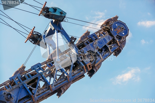 Image of Large excavator machine in the mine