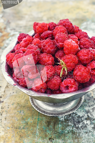 Image of Ripe and juicy raspberries