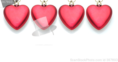 Image of row of hearts