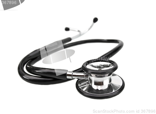 Image of stethoscope on white