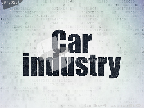 Image of Industry concept: Car Industry on Digital Paper background