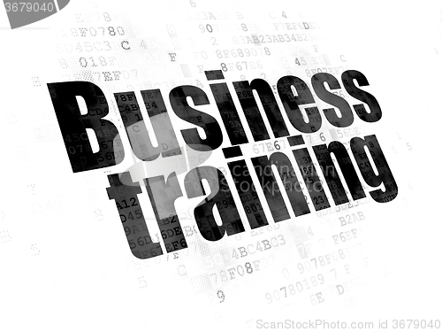 Image of Learning concept: Business Training on Digital background