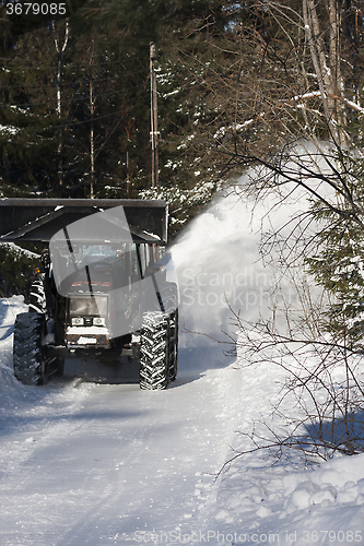 Image of cleaning the road