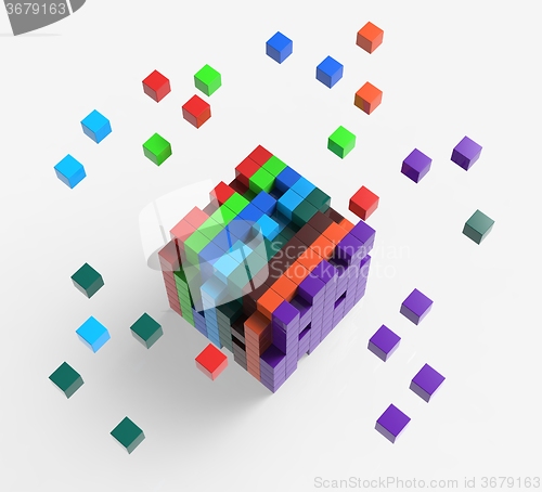 Image of Blocks scattered Showing Action And Solutions