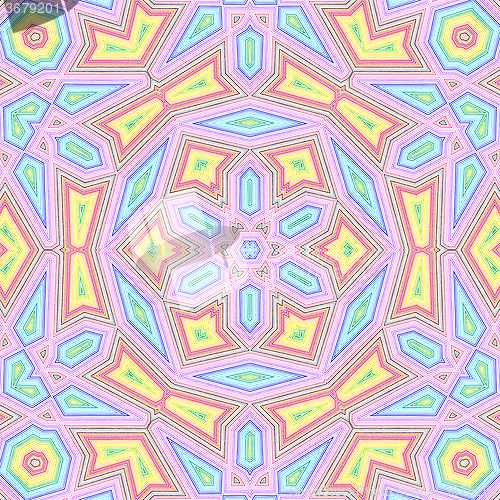 Image of Bright color lines concentric pattern