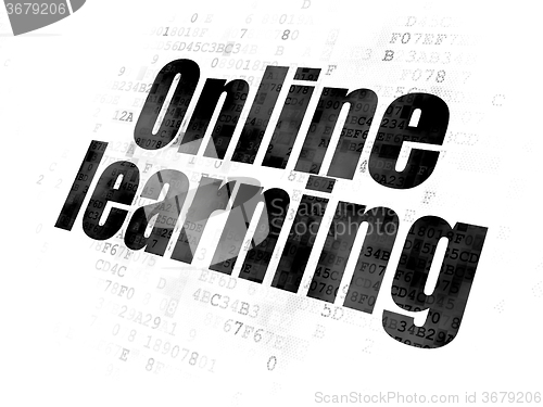 Image of Learning concept: Online Learning on Digital background